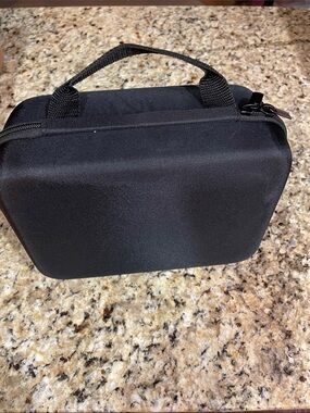 Men's Black Toiletry Travel Bag - Compact Carry Case